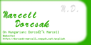 marcell dorcsak business card